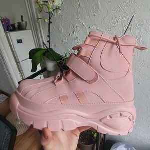 Pink Ankle Boots
